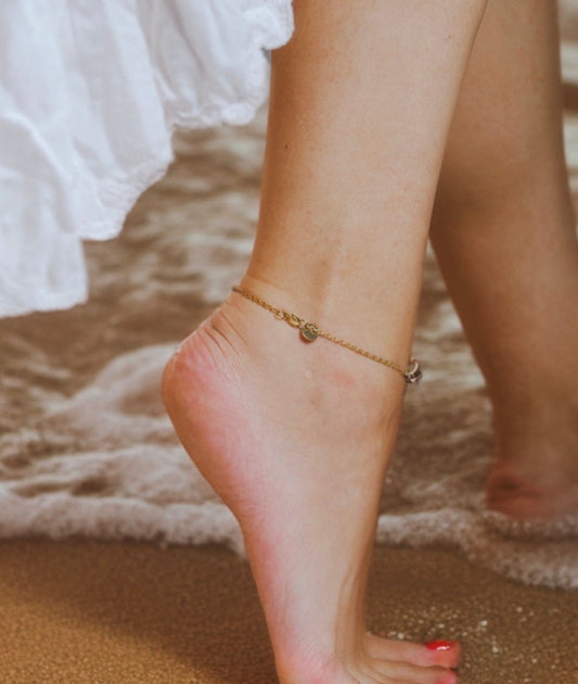 Gold Coin Anklet